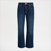Mid Rise Straight Ankle Jean