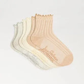 3 Pack Cotton Blend Pointelle Midanklet