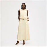 Gathered Midi Skirt