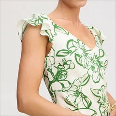Petal Sketch Maxi Dress