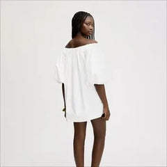 Bubble Sleeve Mini Dress